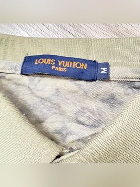 Polo Shirt  Men Monogram Olive Green Size M